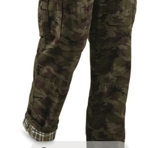 Mens Camo lined cargo pants 40x30
